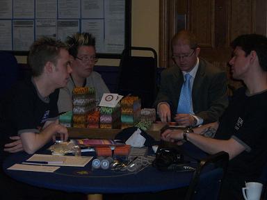 The staff hard at work... ahem, cough, splutter
